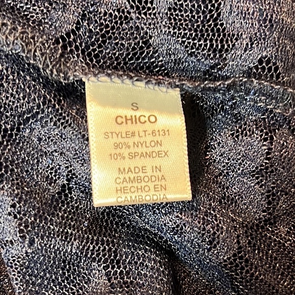 ZENANA OUTFITTERS DARK BLUE SHEER LACE RACERBACK TANK TOP new Small - Picture 7 of 7